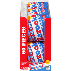 Bazooka SugarFree Easter bubble gum original flavor for nostalgic chew.