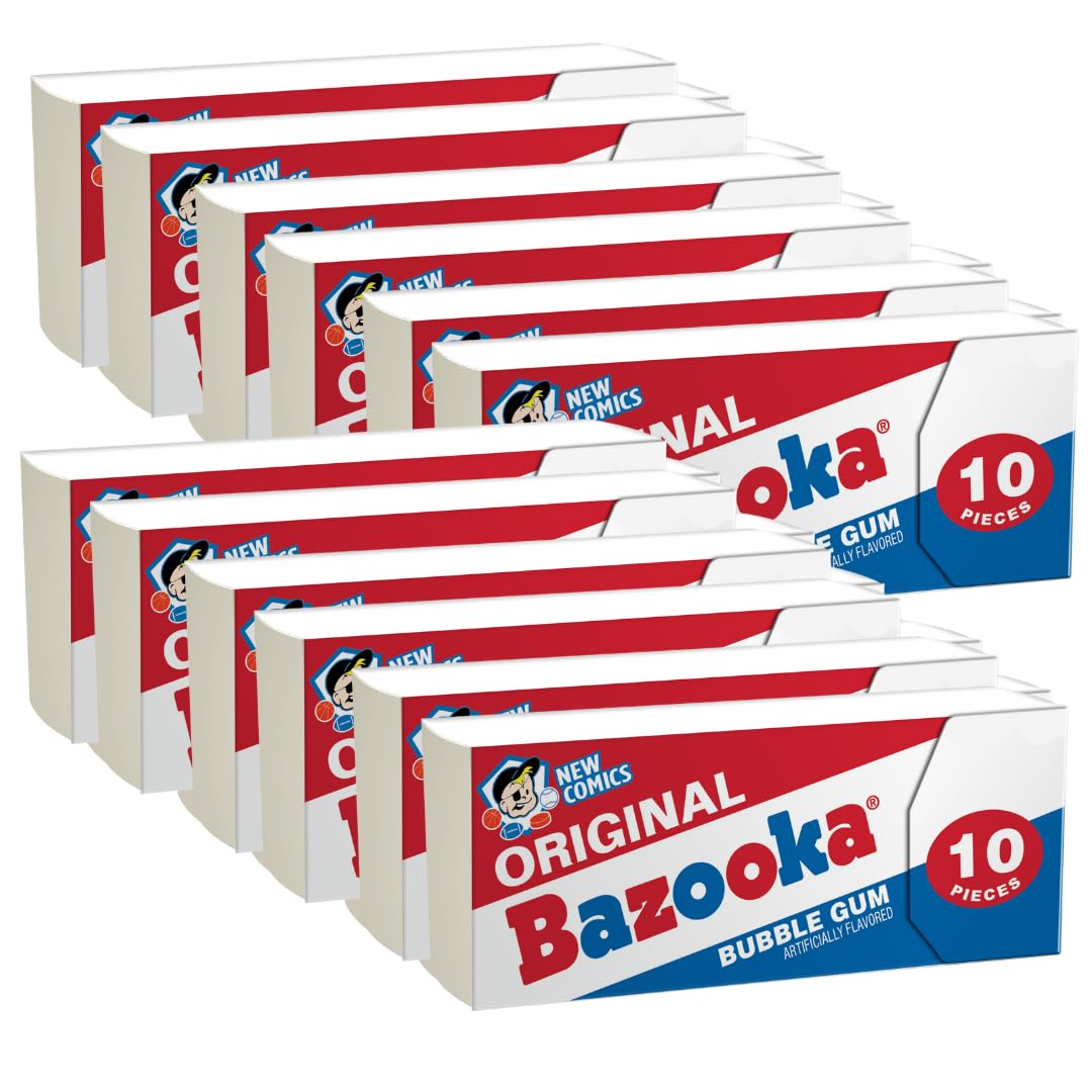 Bazooka wallet-pack gum for sharing at events.