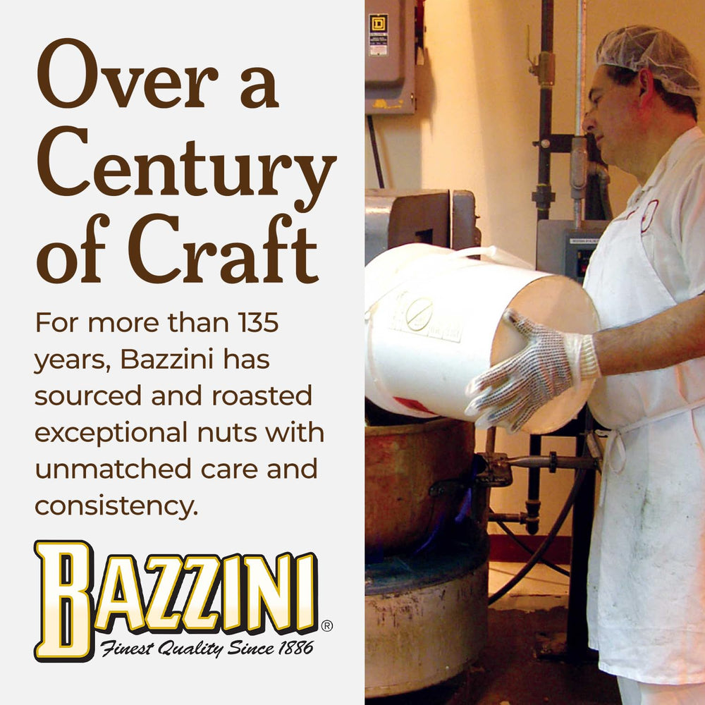 Gift-pack presentation of Bazzini dark chocolate pecans for occasions.