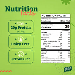 BE LEAF Spicy jerky slice showing bold flavor and protein boost for energy.
