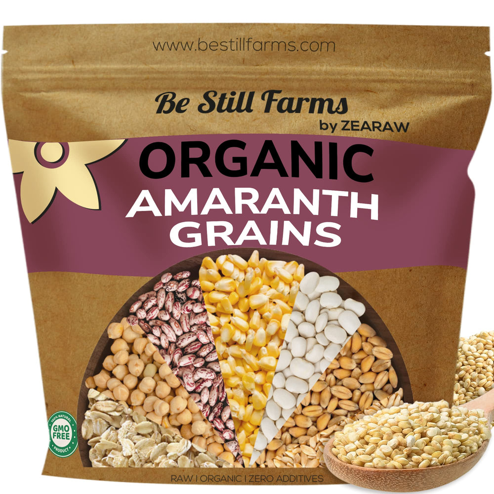 Be Still Farms amaranth grain bulk 4.8 lb bag ideal for versatile meals.