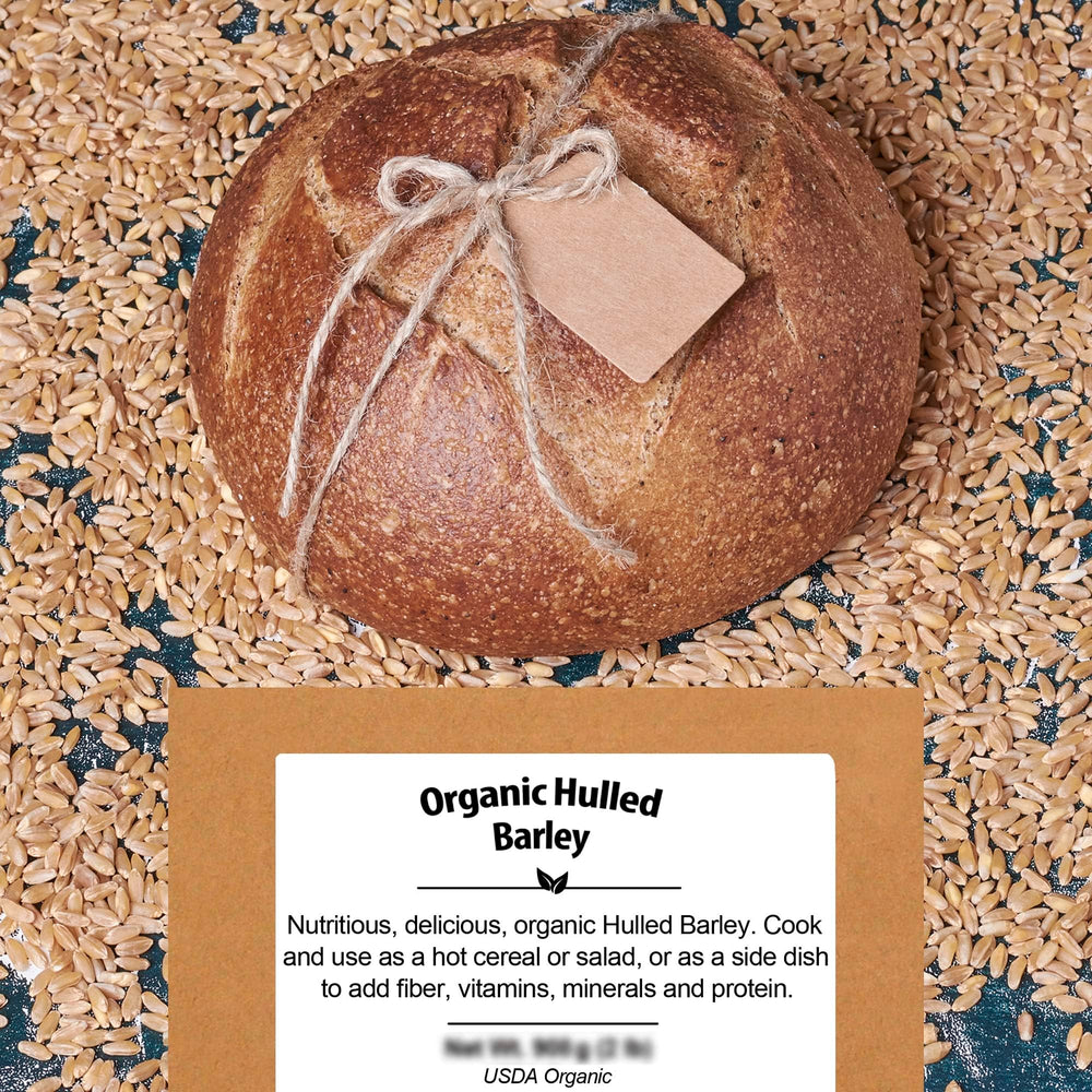 Be Still Farms hulled barley resealable storage bag for pantry freshness