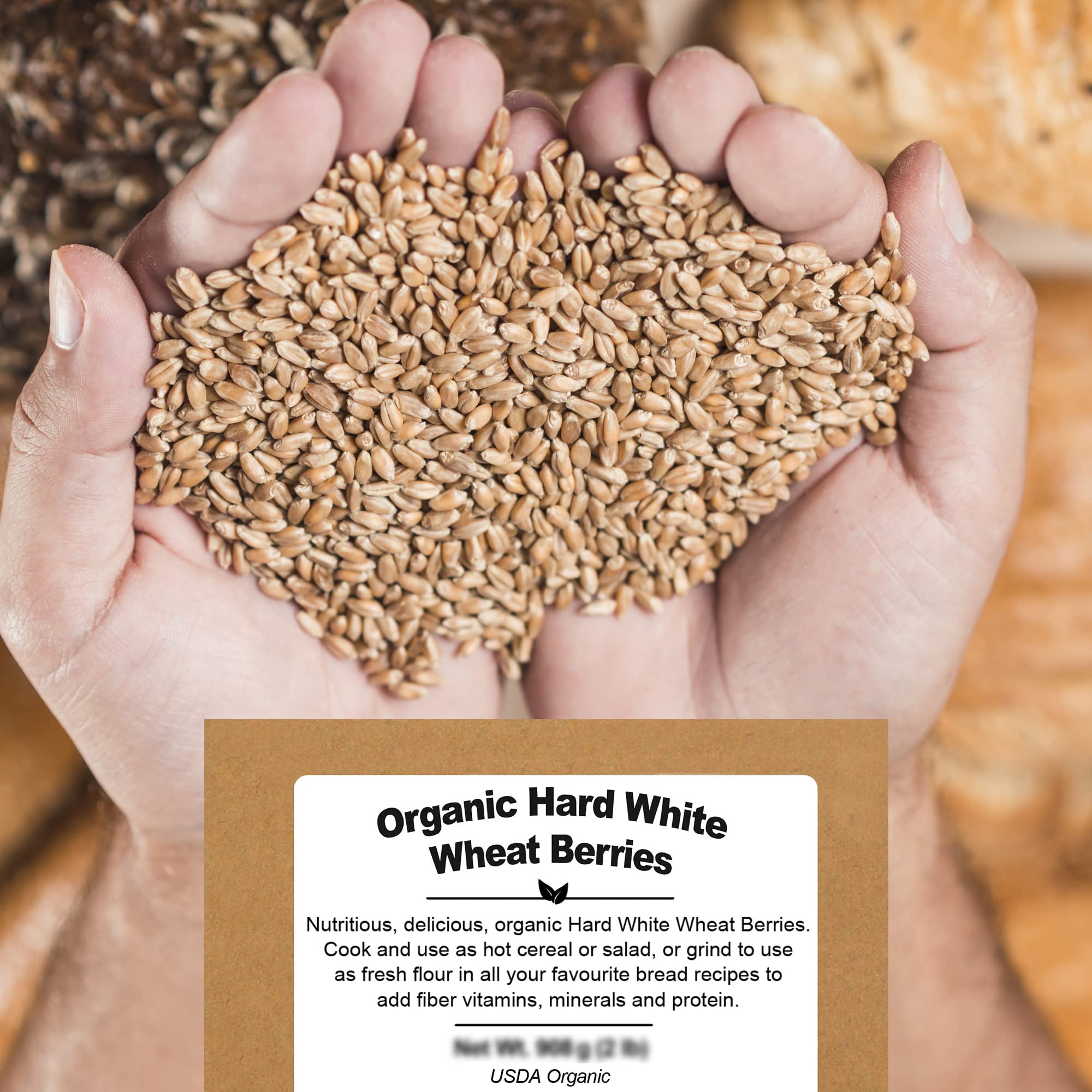 Be Still Farms organic wheat berries package with label branding