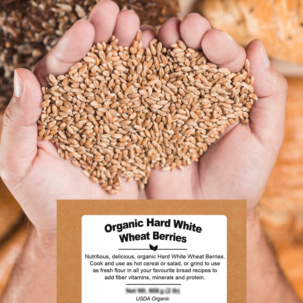 Be Still Farms organic wheat berries package with label branding