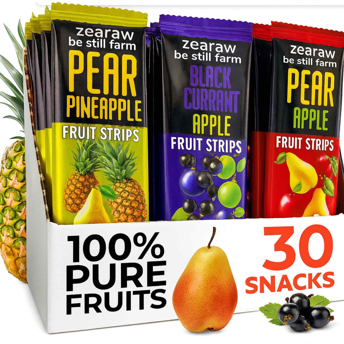 Be Still Farms ZEARAW apple-pear bars for easy on-the-go nourishment.