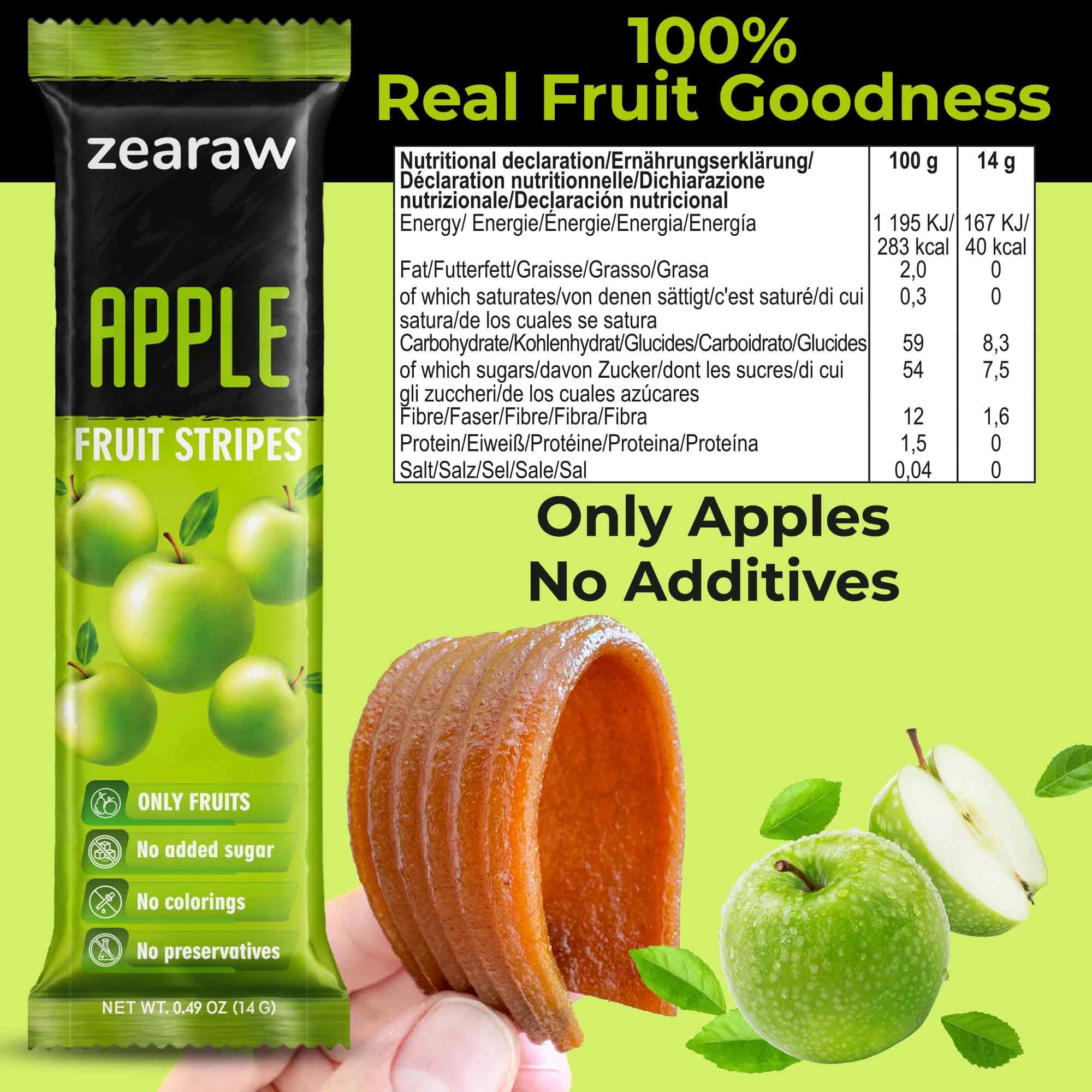 Be Still Farms ZEARAW apple-strawberry fruit leather for kids and adults