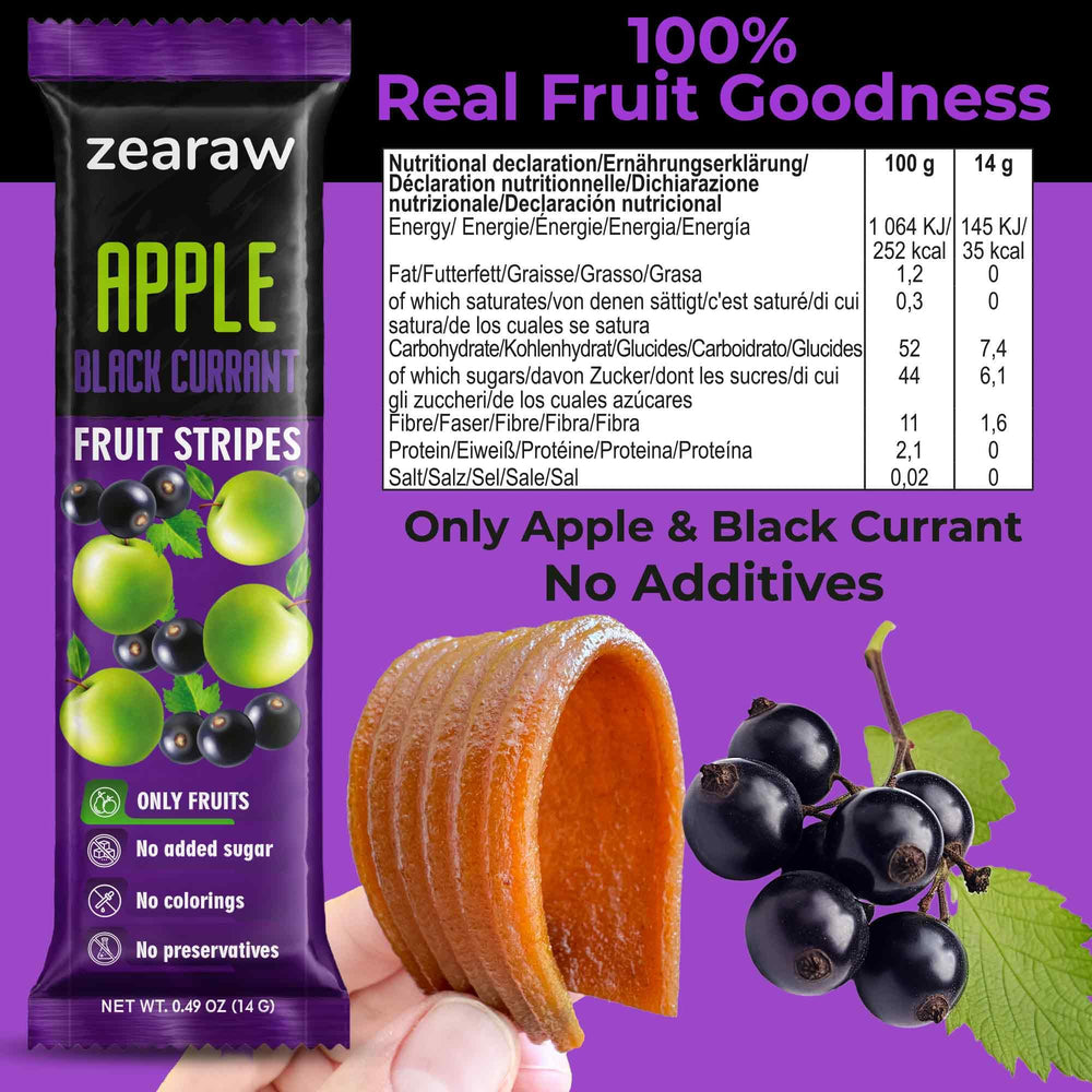 Be Still Farms ZEARAW black-currant bars portable fruit flavor.