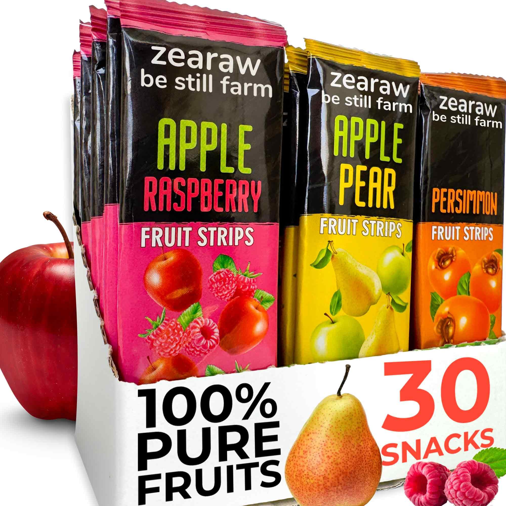 Be Still Farms ZEARAW Apple-Pear bars for on-the-go healthy snacking
