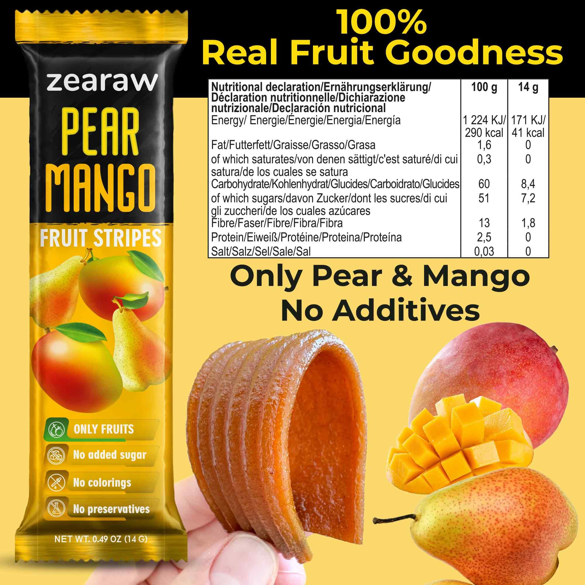 Be Still Farms ZEARAW fruit snacks box showing variety