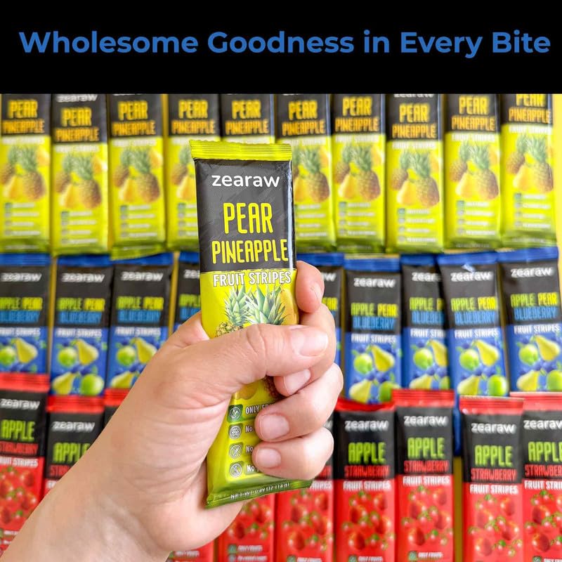 Be Still Farms ZEARAW fruit snacks on the go; compact packs for gym, work, or school.