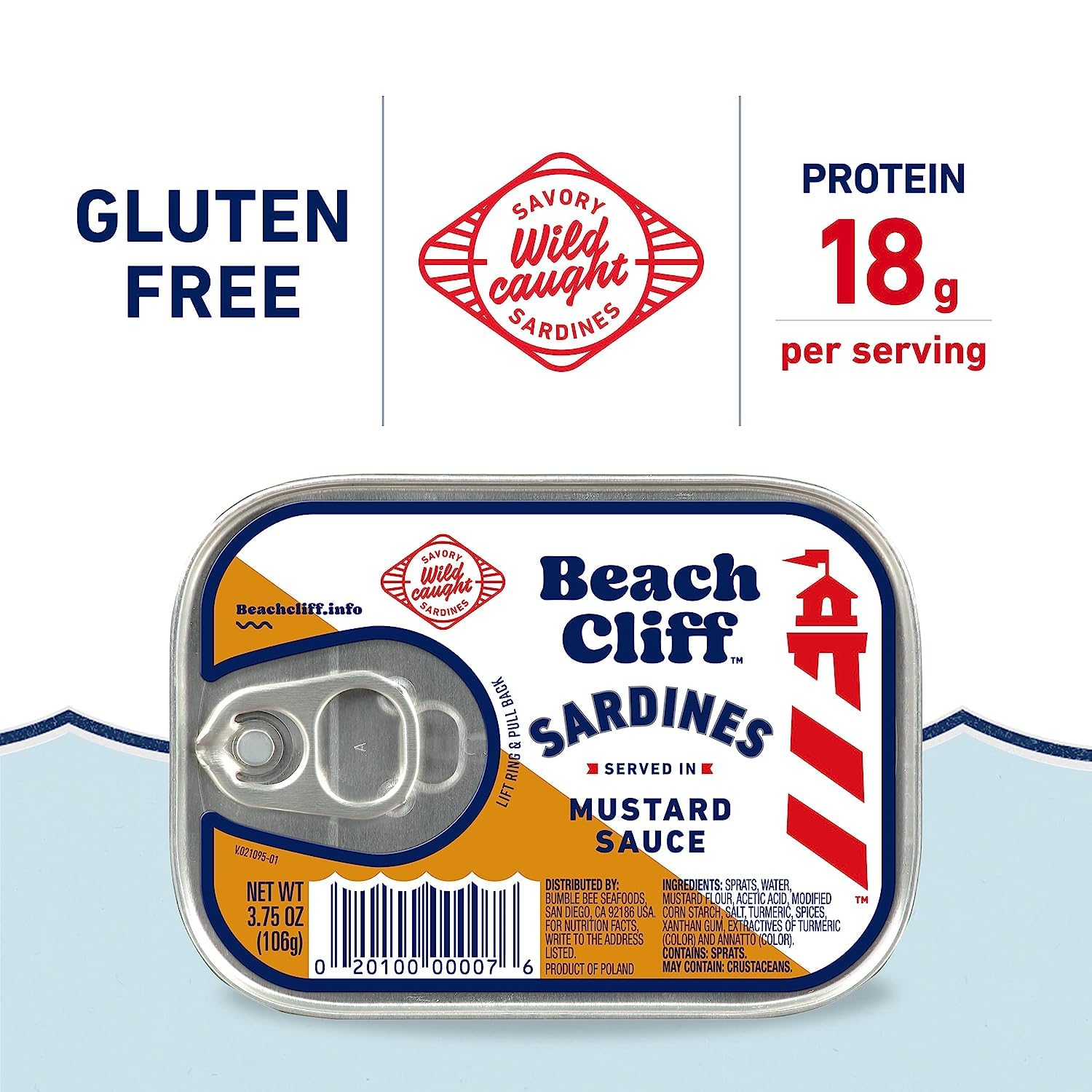 Beach Cliff sardines can being opened, pantry-friendly protein source.
