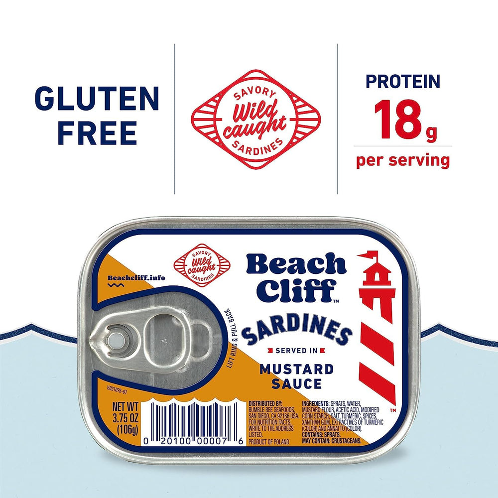 Beach Cliff sardines can being opened, pantry-friendly protein source.