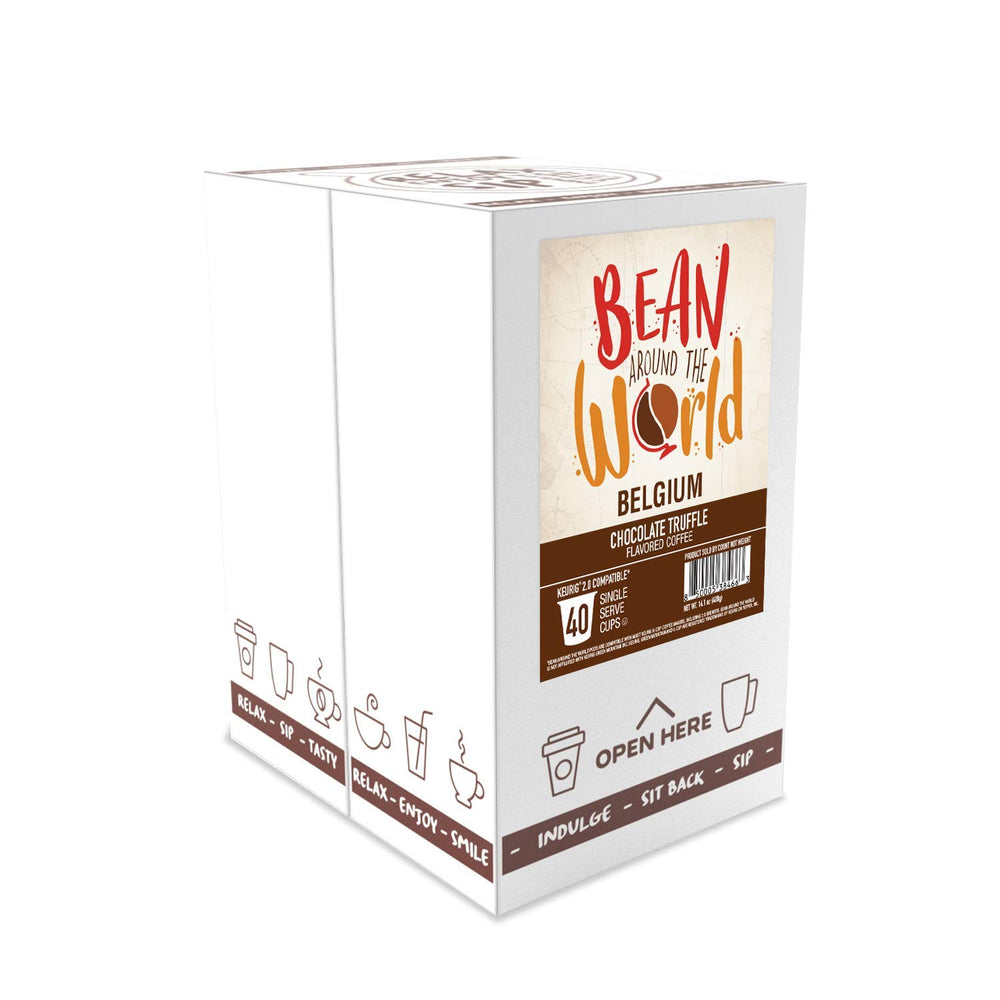 Keurig 2.0 compatible Bean Around The World coffee pods.
