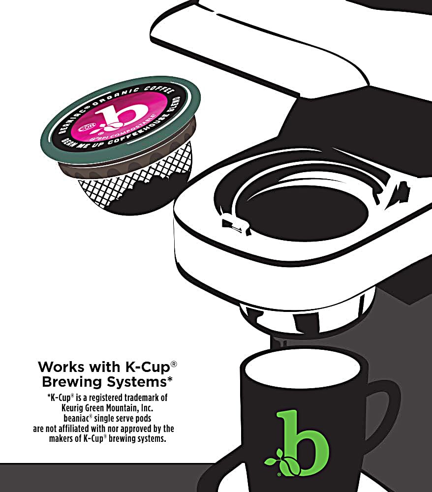 Beaniac Bean Me Up Arabica beans delivering balanced flavor.