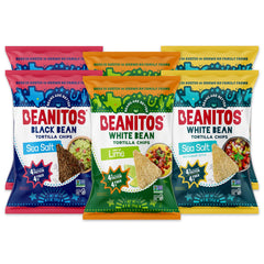 Beanitos white-bean-sea-salt-chips offer a crunchy snack for dipping.