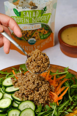 BeanVIVO garlic and herbs detail, flavor booster for bowls.