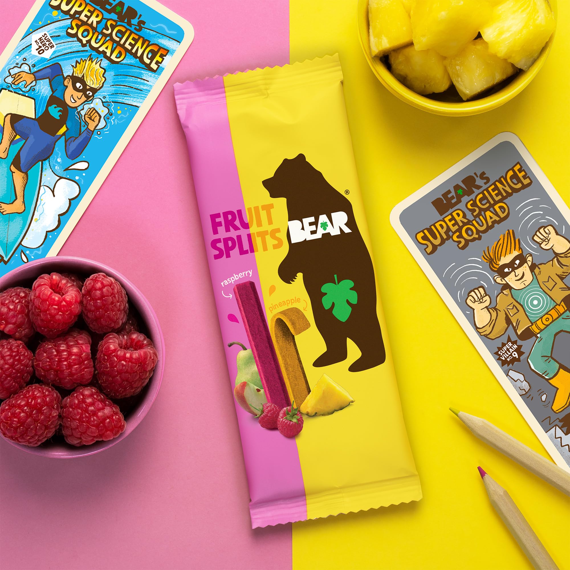 BEAR no added sugars, real fruit flavor in every bite.