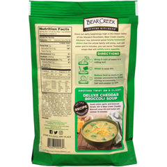 Bear Creek Cheddar Broccoli Soup Mix dry ingredients close-up for fast dinners.