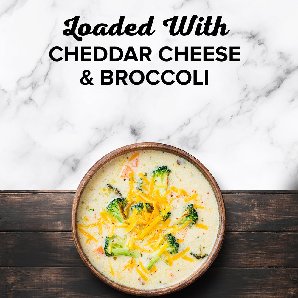 Bear Creek Cheddar Broccoli Soup Mix dry measure spoon ready for prep