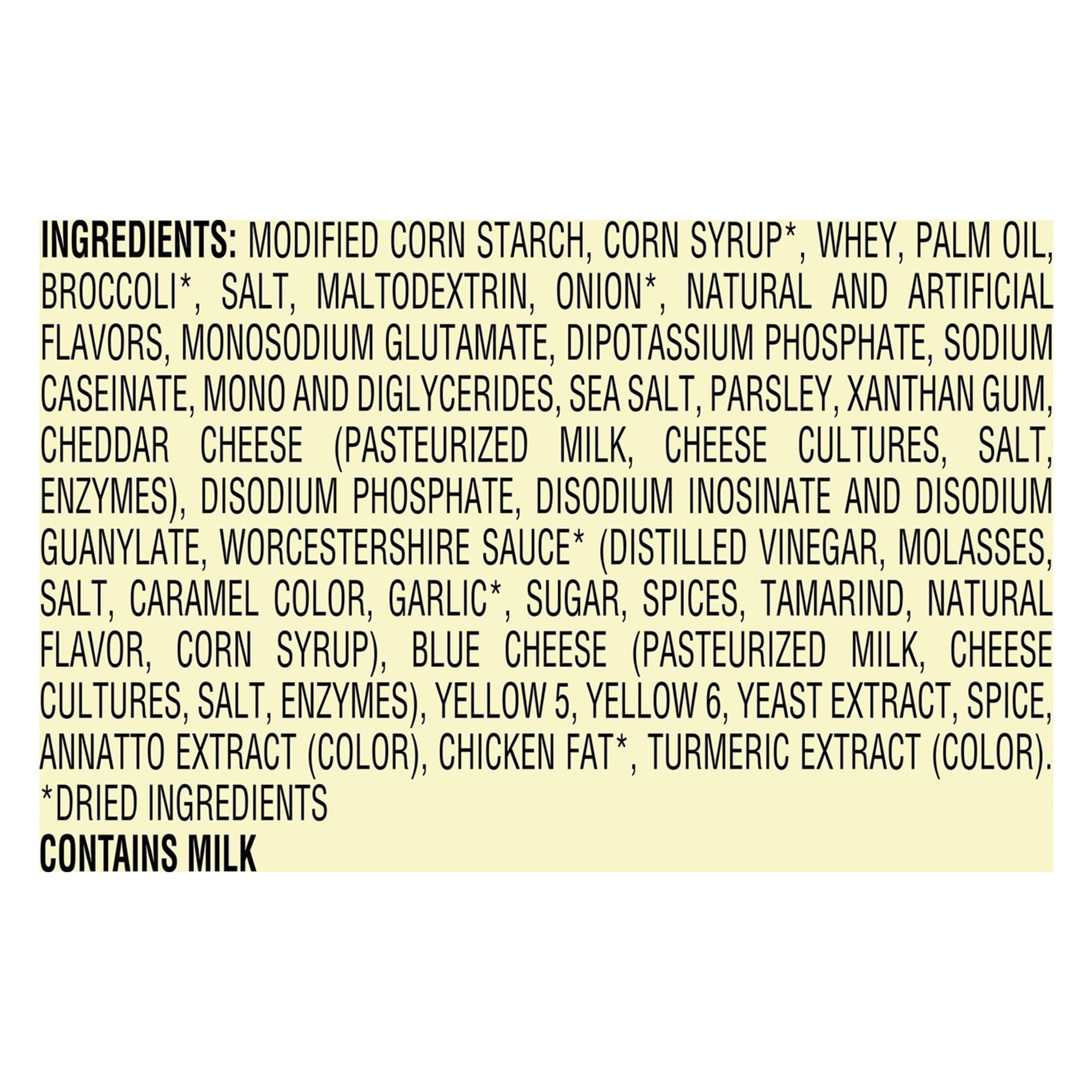 Bear Creek Cheddar Broccoli Soup Mix label showing ingredients