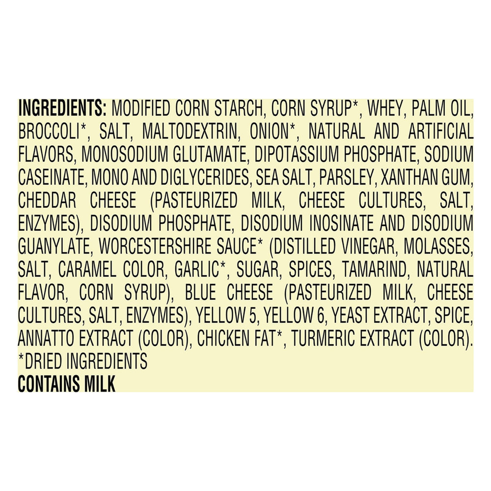 Bear Creek Cheddar Broccoli Soup Mix label showing ingredients