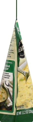 Bear Creek Cheddar Broccoli Soup Mix ready-to-serve cup, hearty option.