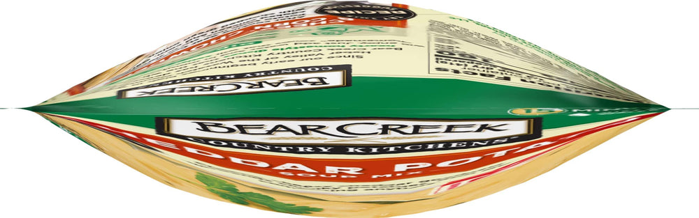 Bear Creek Cheddar Potato Soup ready-to-serve steaming in a bowl