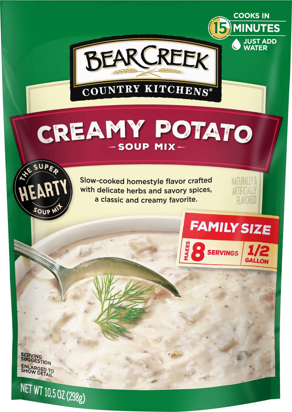 Bear Creek Creamy Potato Soup Mix bag—easy pantry staple for quick weeknight meals
