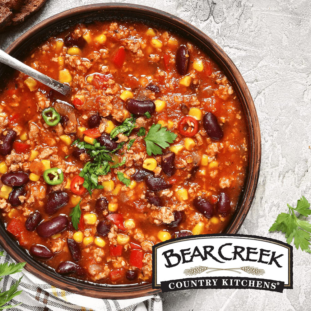 Bear Creek Darn Good Chili creates a family-friendly dinner scene.