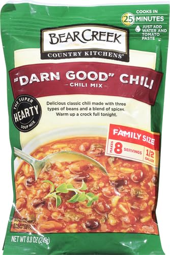 Bear Creek Chili uses water and tomato paste for simple, quick prep.