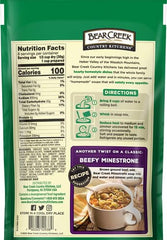 Bear Creek Minestrone Soup Mix prepared in a bowl for comforting meals