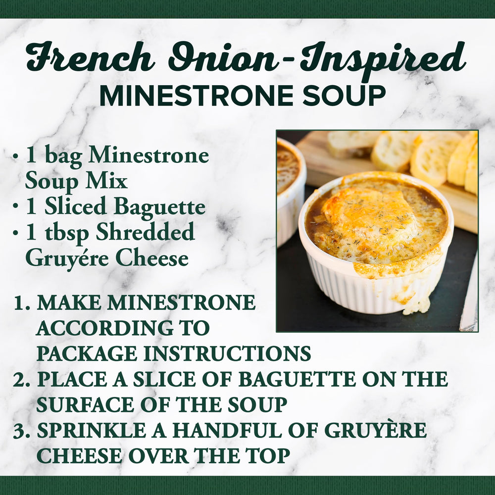 Bear Creek Minestrone ready to serve eight portions