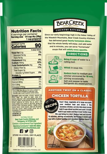 Bear Creek Tortilla Soup Mix closeup of beans and spices
