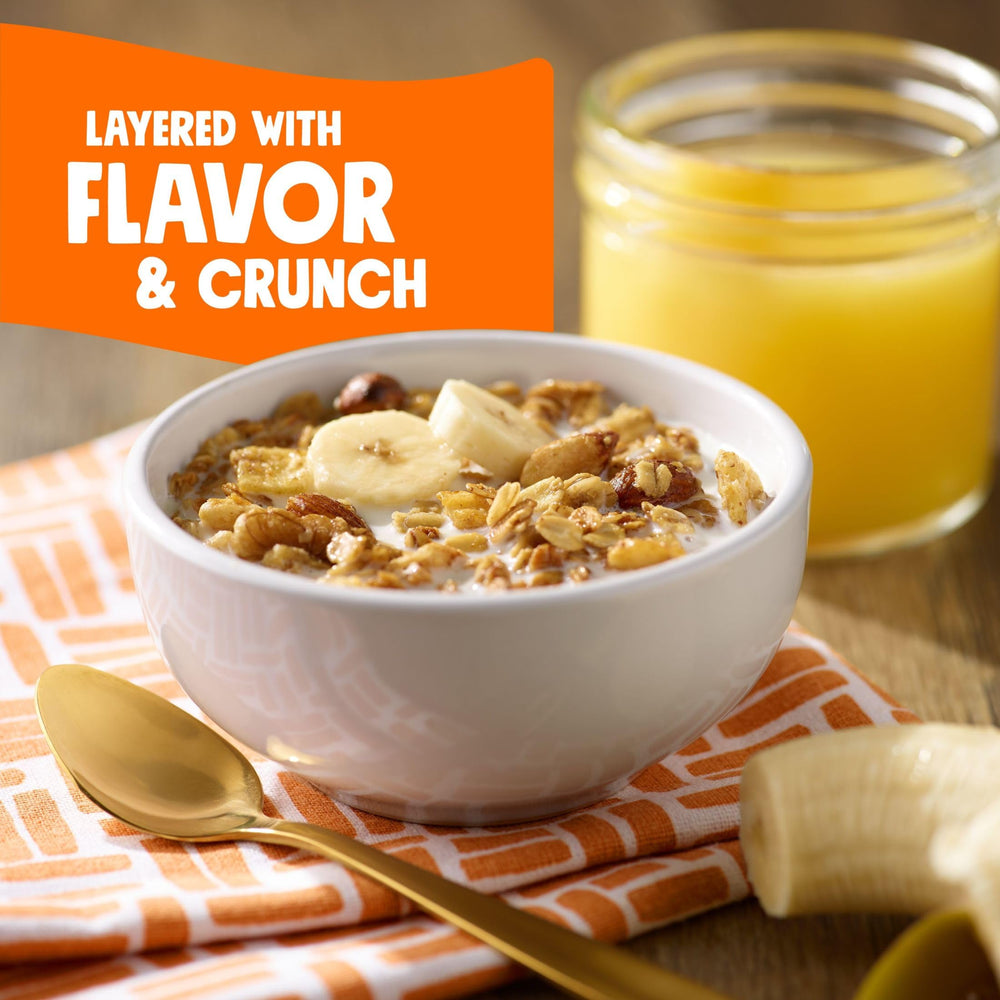Bear Naked Banana Nut Granola non-GMO label visible supports trust in ingredients.