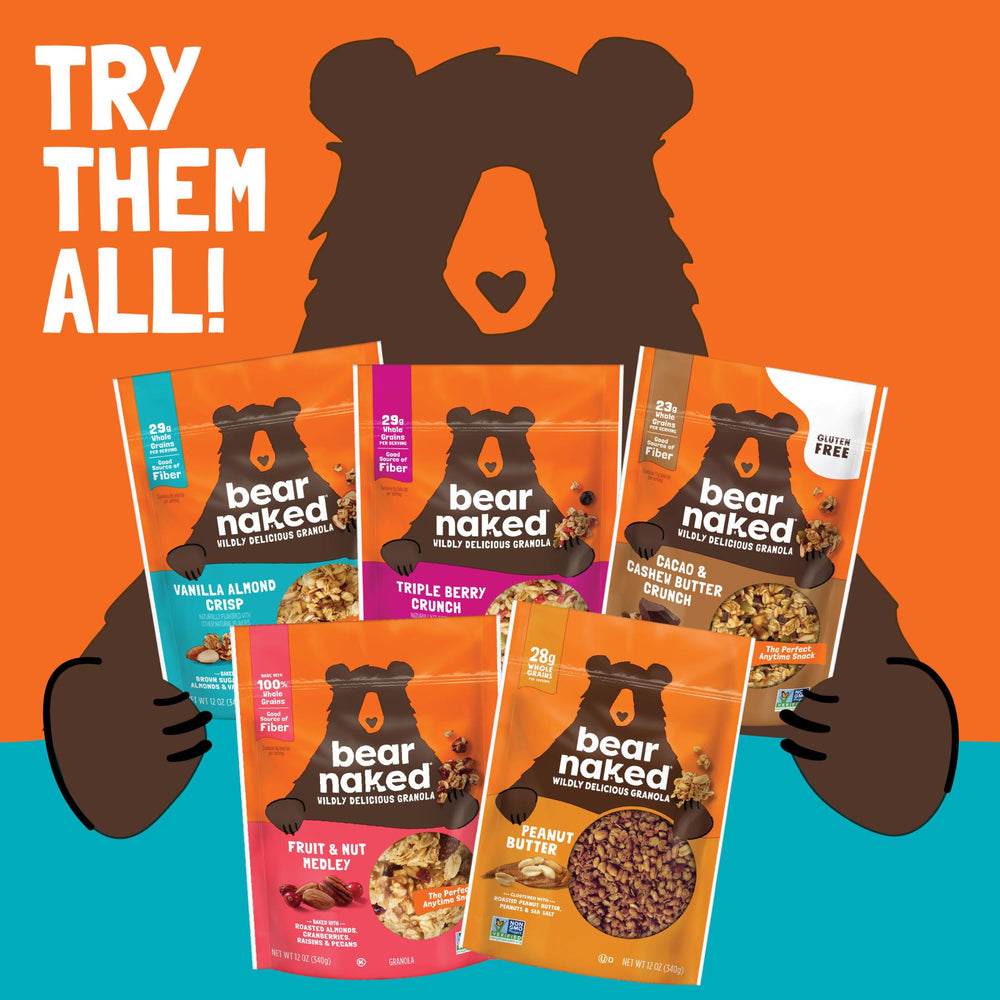 Bear Naked Fruit and Nut Granola handcrafted in small batches.
