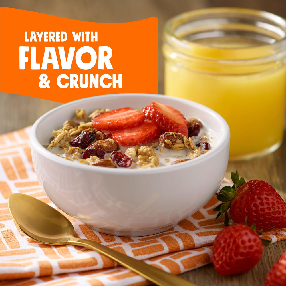 Bear Naked Fruit and Nut Granola portable snack for travel and mornings.