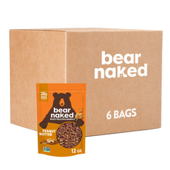 Bear Naked Granola Peanut Butter Soft-Baked Bags offer a convenient six-pack for busy mornings.