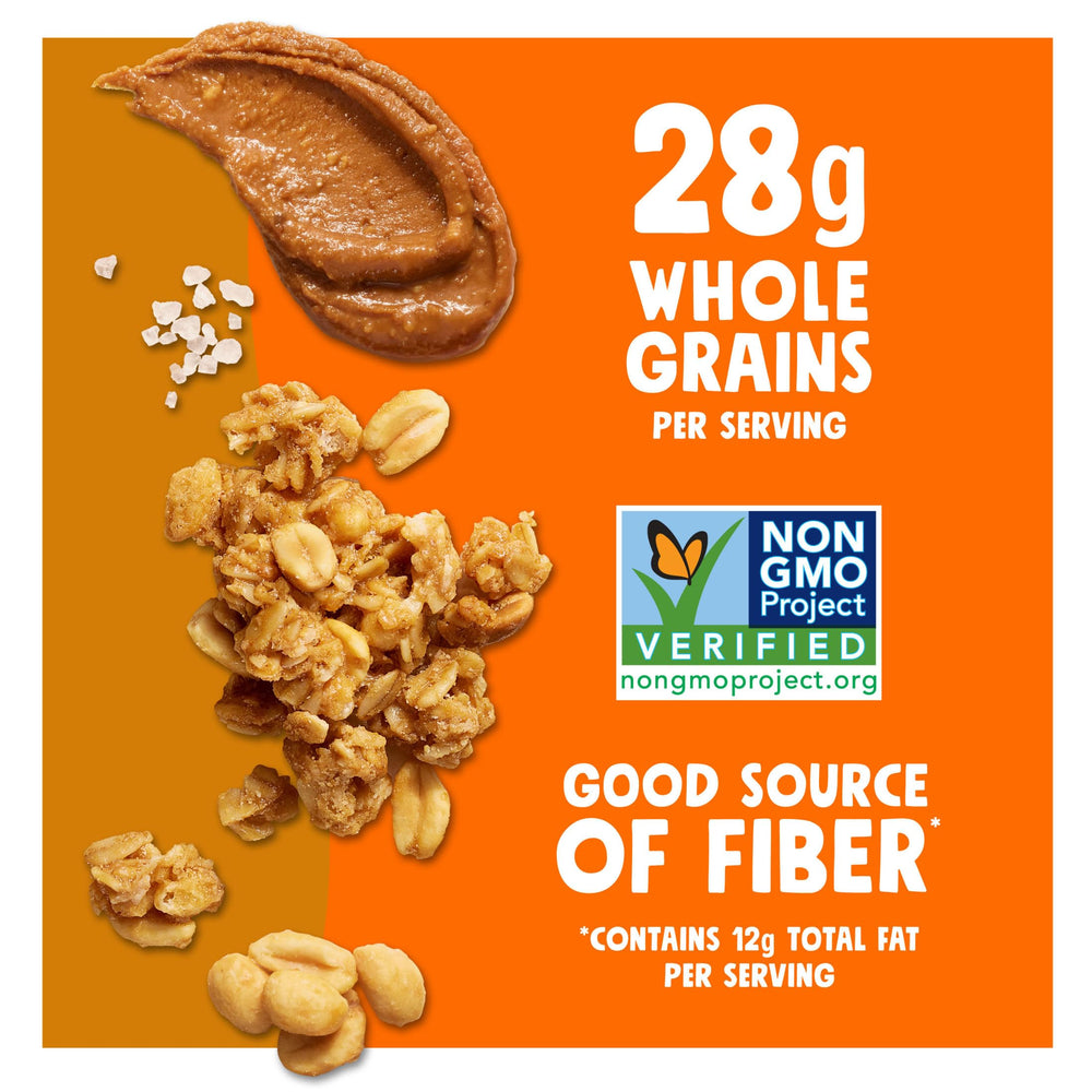Whole grain oats in Bear Naked Granola support a hearty, satisfying texture.