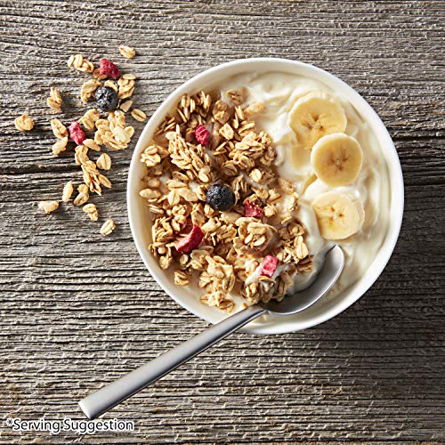 Bear Naked Triple Berry Crunch granola in yogurt bowl for a quick breakfast