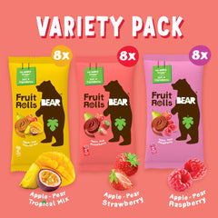 BEAR Real Fruit Snack Rolls tropical pack ideal for sweet fruit-forward treats.
