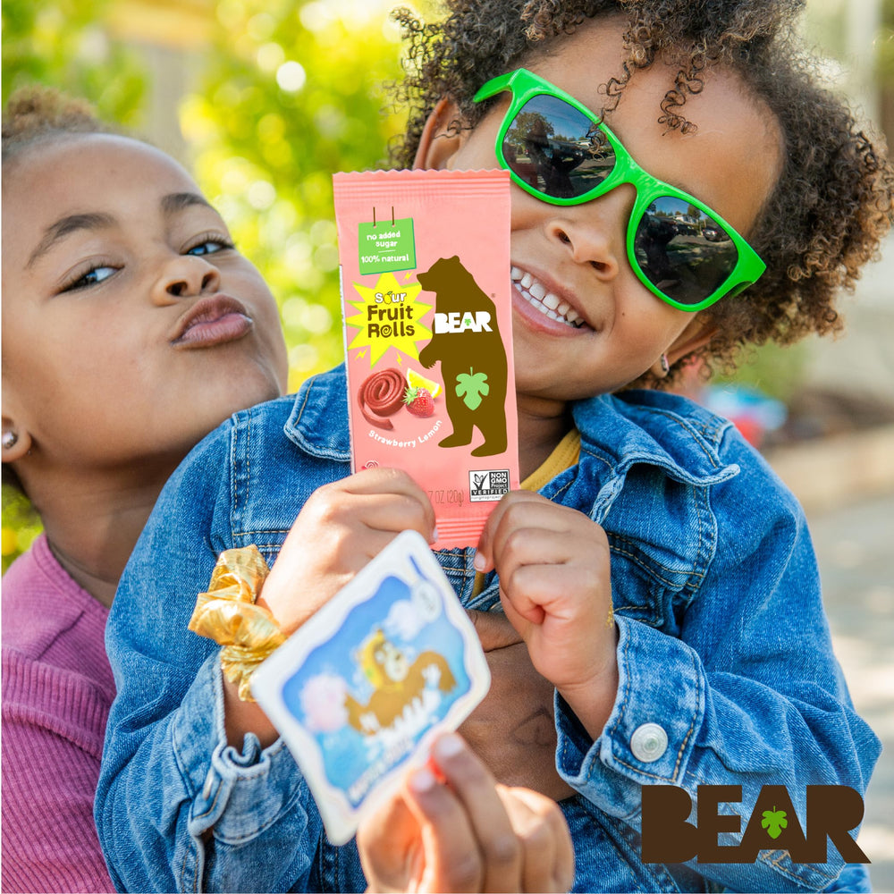 BEAR Sour Fruit Snack Rolls on-the-go snack perfect for busy mornings