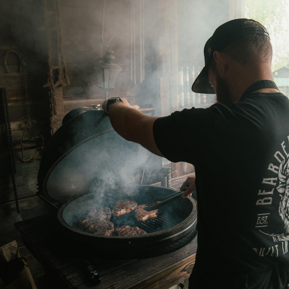 Bearded Butcher Black Blend elevates vegetables and eggs with savory warmth.