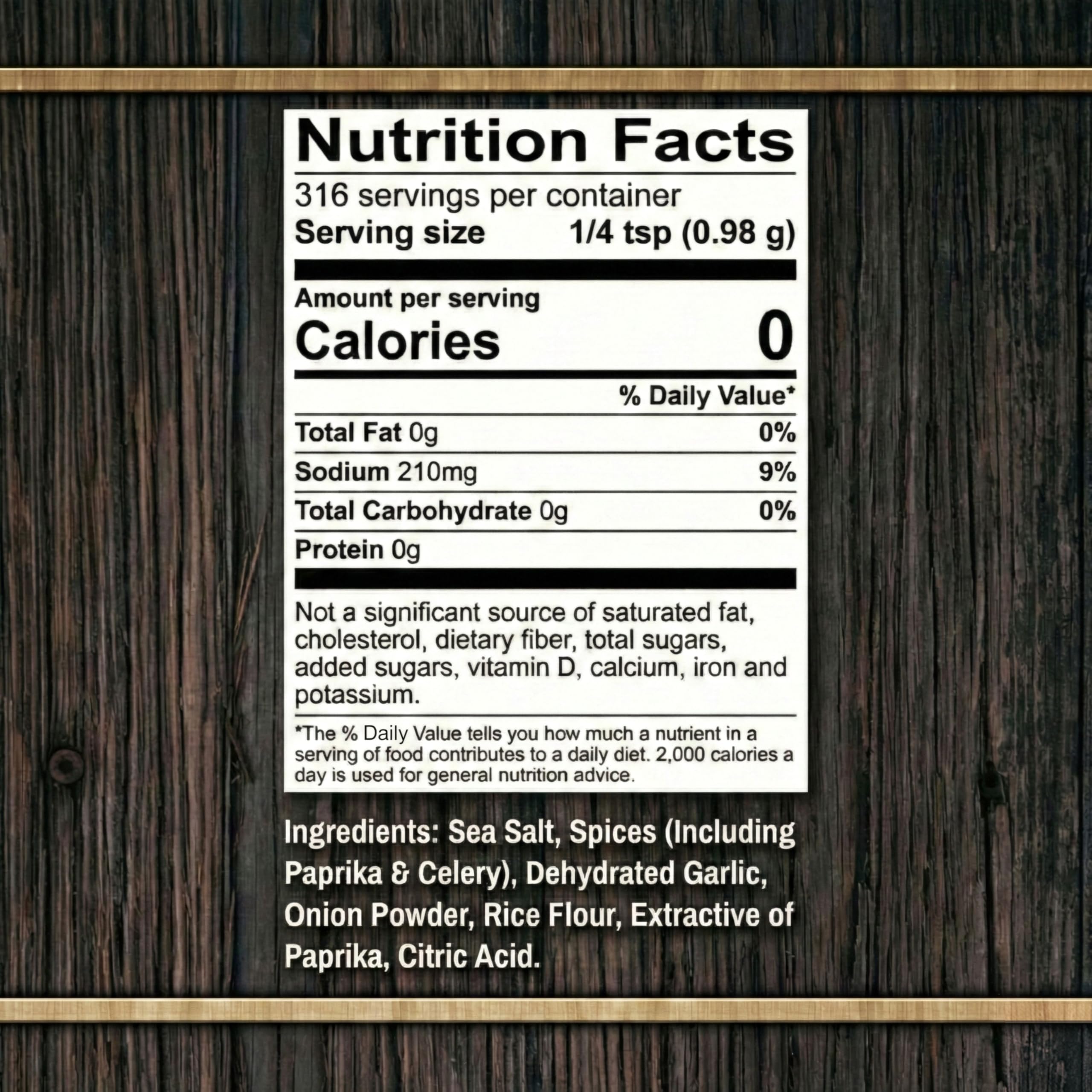 Close-up of Bearded Butcher Blend Original label showing gluten-free and no MSG