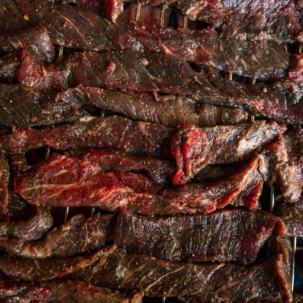 Bearded Butcher Bold Blend dehydrator trays promote even drying