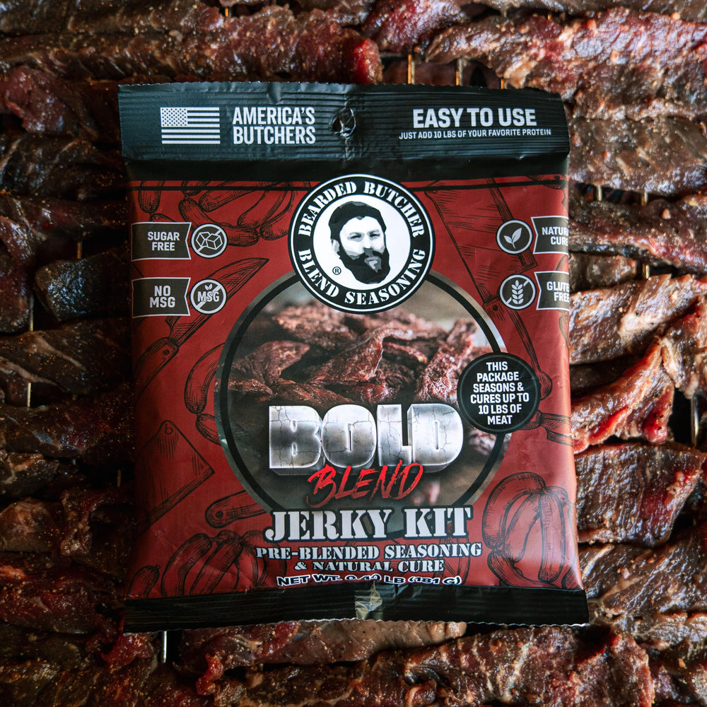 Bearded Butcher Bold Blend smoker setup enables flavorful jerky