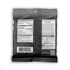 Bearded Butchers seasoning bag showing 9 oz portion for 25 lb batches