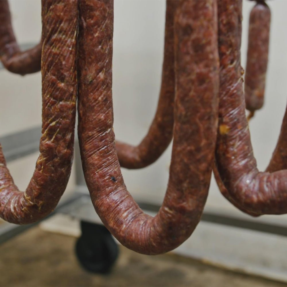 Bearded Butchers encapsulated citric acid sausage prep shows tang enhancement without grinding.