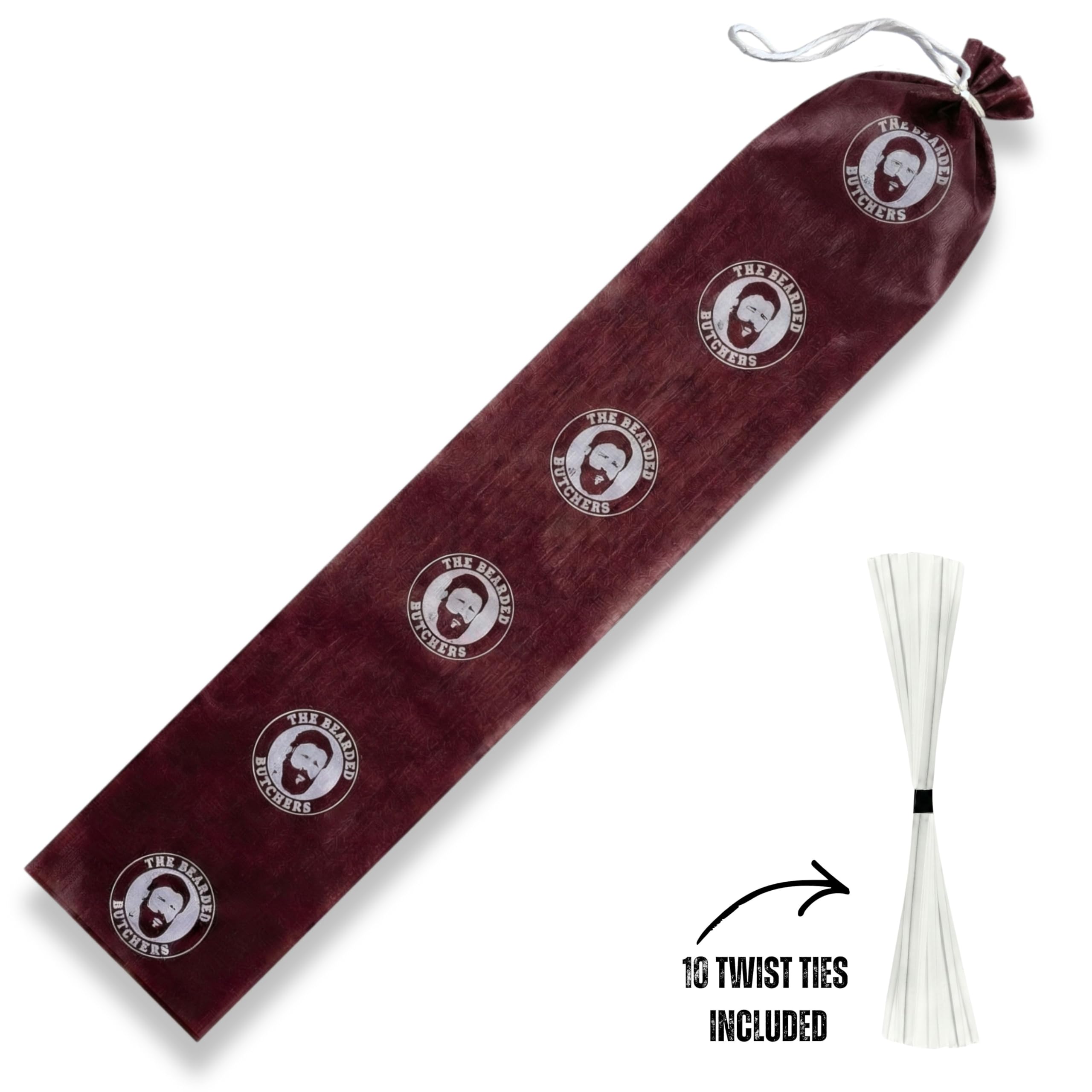 BEARDED BUTCHER BLEND SEASONING fibrous sausage casings providing durable, smoke-friendly shells