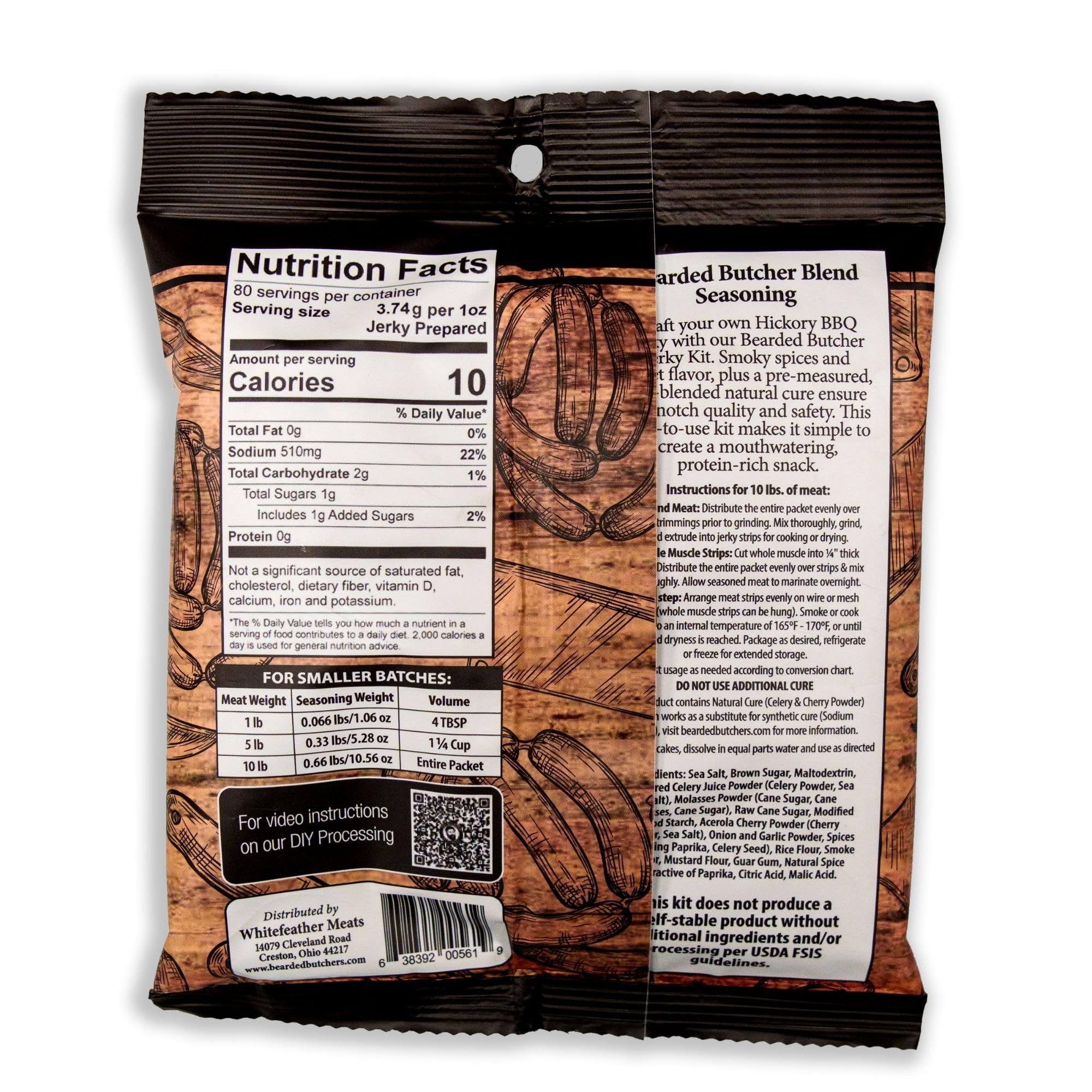 Bearded Butcher natural cure kit with celery powder for clean-label curing.