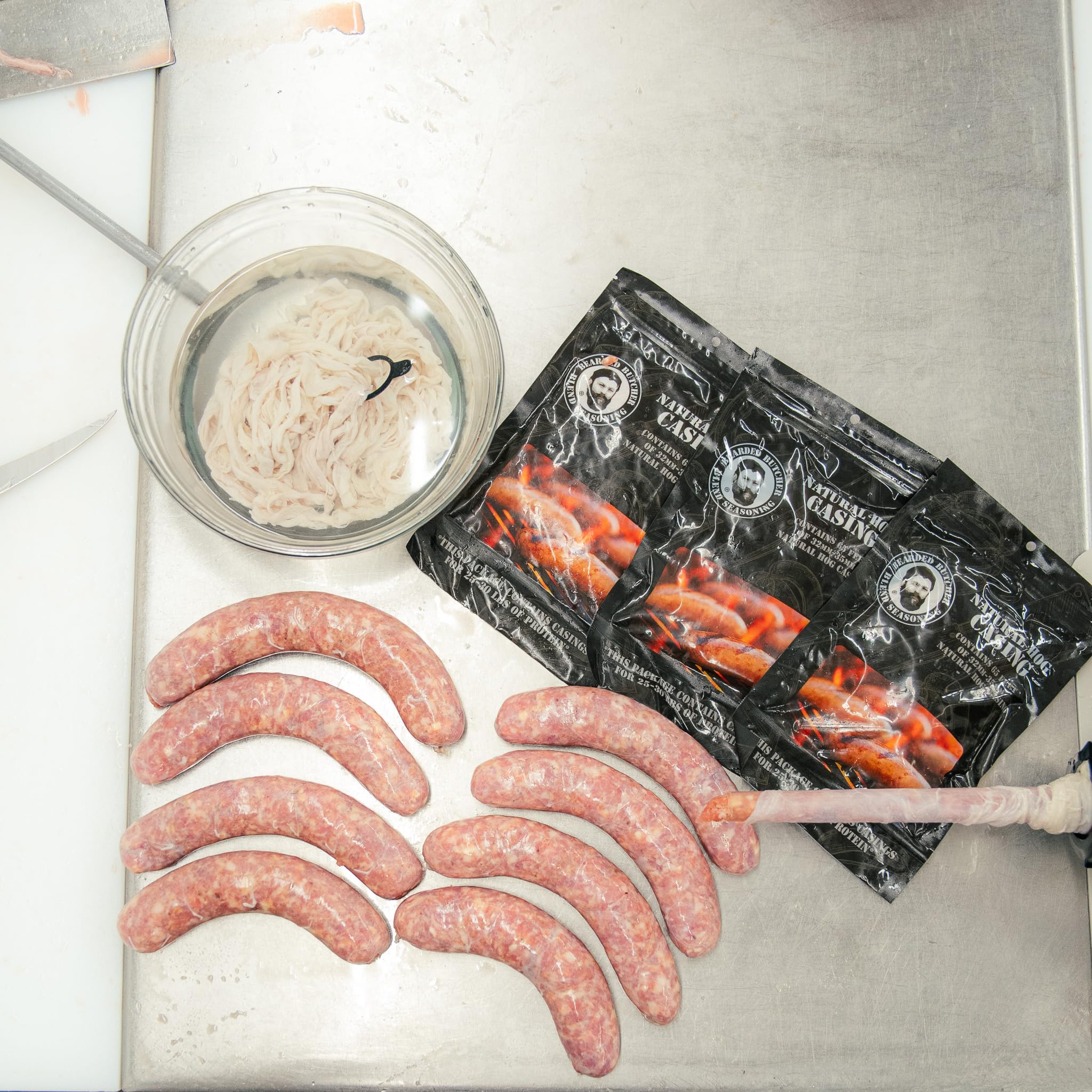 Bearded Butchers hog casings suitable for pork, beef, and wild game